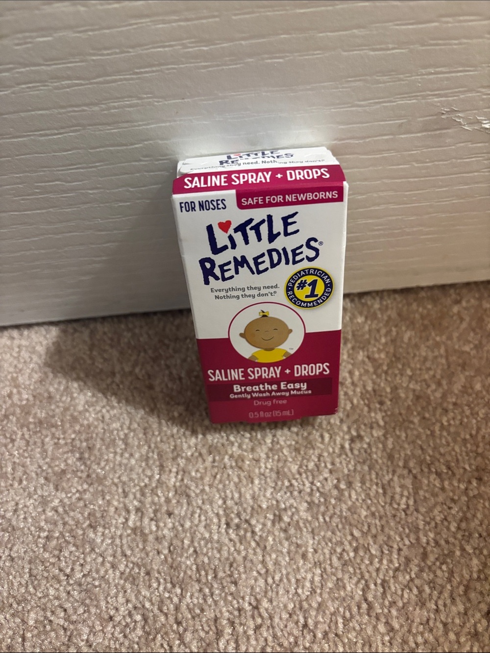 Saline Spray + Drops for Kids - Pink